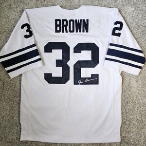 Vintage Jim Brown Jersey Syracuse / Cleveland Browns College Legends Stitch ECU